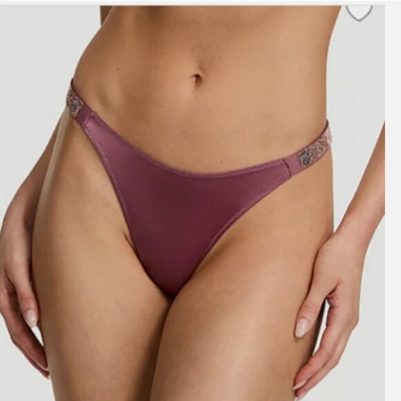 Victorias Secret Very Sexy Shine Strap Purple Vapor Bombshell PushUp Bra 36D Set - Picture 4 of 14